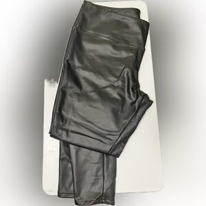 A New Day Black Leather Look Leggings